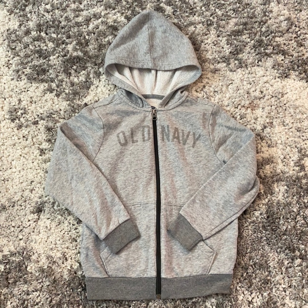 Old Navy hooded zipper up jacket size size 6-7